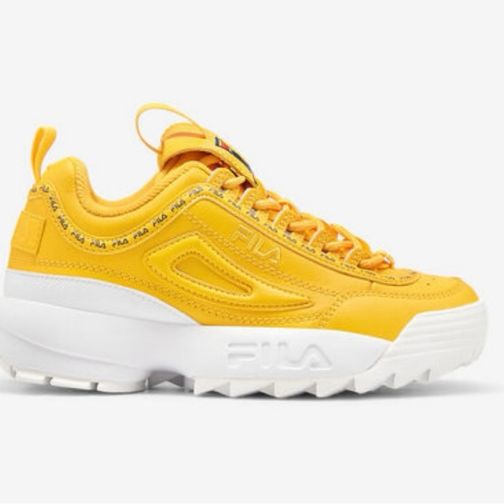 Fila Kids Sneakers in Yellow and White